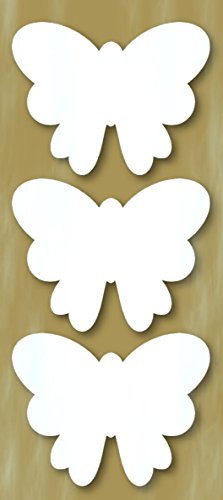 Zita's Creative Styropor Figuren Set, 8-10cm - Schmetterling 3, Dekoset, Bastelset, Wanddeko, Dekorset von Zita's Creative