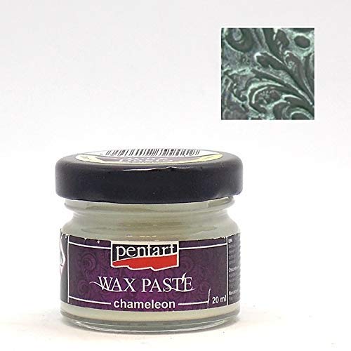Zita's Creative Wachspaste chamäleon 20ml - grün. Metallfarbe, Bastelfarbe, Acrylfarbe von Tokiso