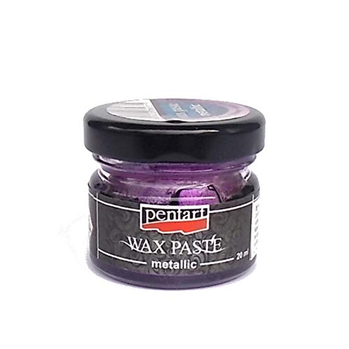 Zita's Creative Wachspaste metallic 20ml - lila. Metallfarbe, Bastelfarbe, Acrylfarbe von Invaxe
