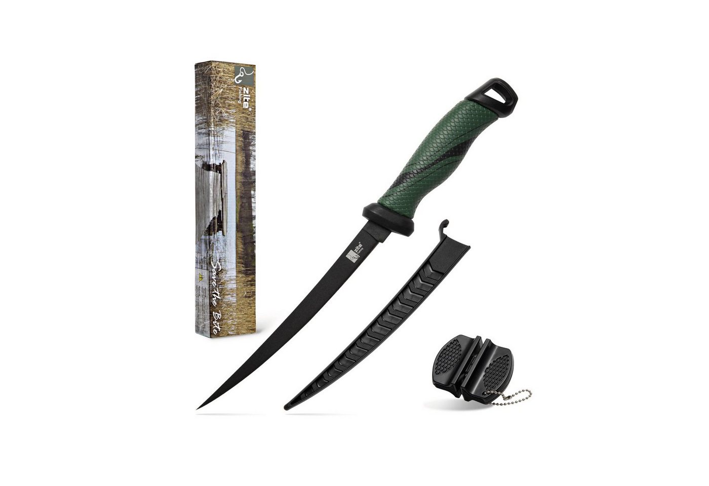 Zite Fischfiliermesser Profi-Filetiermesser-Set für präzises & sicheres Filetieren von Zite