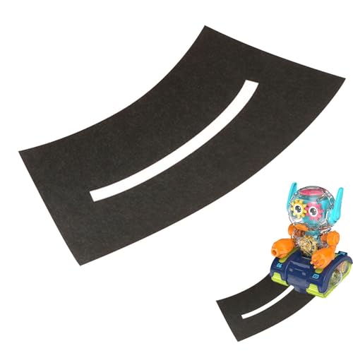 Straßenklebeband, schwarzes Straßengleisband, Washi-Masking-Tape-Aufkleber für Kinder, Kinderspielzeug, Aufkleberrolle, Straßenauto-Klebeband für Autos, Spur, Verkehrsschilder, interaktives Spiel, Ver von Ziurmut