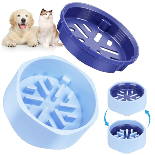 Zivacate 2-in-1 Antischlingnapf für Hunde mit Dreh-Einsatz – Futternapf gegen Schlingen & Blähungen – rutschfest & Spülmaschinenfest – Für Hunde & Katzen – Blau Zivacate 2-in-1 Antischlingnapf für Hunde mit Dreh-Einsatz – Futternapf gegen Schlingen & Blähungen – rutschfest & Spülmaschinenfest – Für Hunde & Katzen – Blau von Zivacate