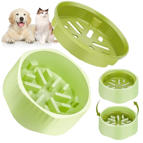 Zivacate 2-in-1 Antischlingnapf für Hunde mit Dreh-Einsatz – Futternapf gegen Schlingen & Blähungen – rutschfest & Spülmaschinenfest – Für Hunde & Katzen – Grün Zivacate 2-in-1 Antischlingnapf für Hunde mit Dreh-Einsatz – Futternapf gegen Schlingen & Blähungen – rutschfest & Spülmaschinenfest – Für Hunde & Katzen – Grün von Zivacate