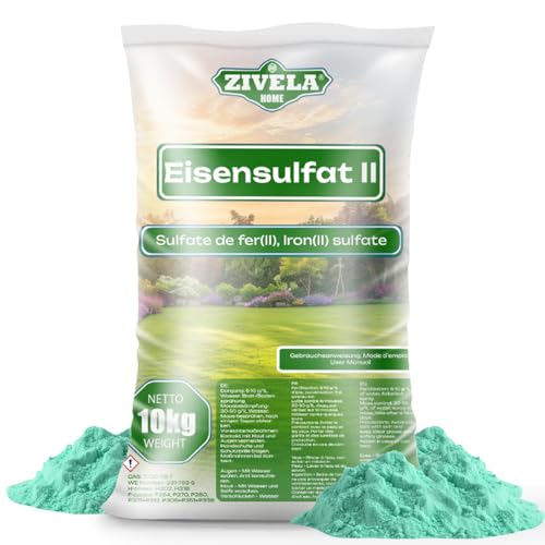 Zivela Eisensulfat II Heptahydrat FeSO4, Eisendünger, Antimoos (10 kg) von ZIVELA