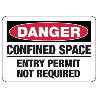 Hot Safety Sign Safety & Compliance Signs/OSHA & ANSI Compliant Safety Signs/Confined Space Signs Metal Sign Tin Sign 8x12 Inch von Ziwarsich