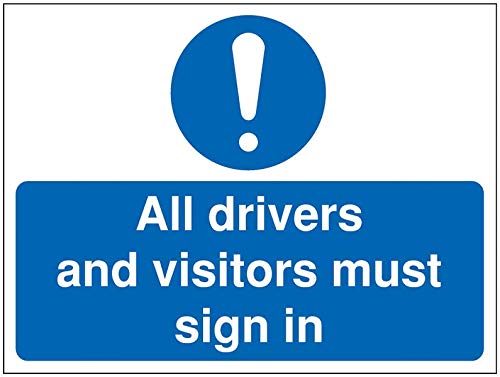 Vinyl Driver and visitors must sign in signage Safety Signs Gebotsschilder Besucherschilder Metallschild Blechschild 20,3 x 30,5 cm Vinyl Driver and visitors must sign in signage Safety Signs Gebotsschilder Besucherschilder Metallschild Blechschild 20,3 x 30,5 cm von Ziwarsich