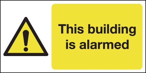Warnschild mit Aufschrift "Caution - Building Alarmed System", Sicherheitsschilder, Spezialschilder, Fensterbefestigung, Metallschild, Blechschild, 20,3 x 30,5 cm Warnschild mit Aufschrift "Caution - Building Alarmed System", Sicherheitsschilder, Spezialschilder, Fensterbefestigung, Metallschild, Blechschild, 20,3 x 30,5 cm von Ziwarsich