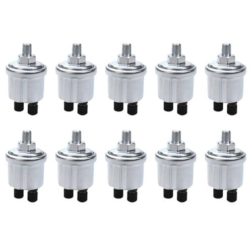 10X Universal Vdo Öldrucksensor 0 bis 10 Bars 1/8 Npt Generatorteil 10Mm Crew Plug Drucksensor-Sensorstecker 10X Universal Vdo Öldrucksensor 0 bis 10 Bars 1/8 Npt Generatorteil 10Mm Crew Plug Drucksensor-Sensorstecker von Zixmix