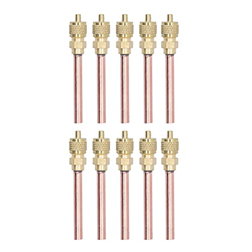 10-teiliges Fluorid-Einwegventil Für Klimaanlagen-Kühlschränke, Kühlschrank-Rückschlagventil, Kältemittel-Ladeventil, AC-Kühlzubehör, 1/4SAE-Rohrgewinde von Zixyqol