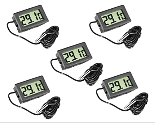 Ziyan 5 Stück LCD Digital Thermometer temperaturfühler Sensor Tester für Kühlschrank Freezers Aquarium von Ziyan