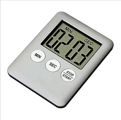 Ziyan Digitaler Küchentimer Küchenwecker Kurzzeitmesser LCD Eieruhr Timer Küchenuhr Stoppuhr Silber von Ziyan