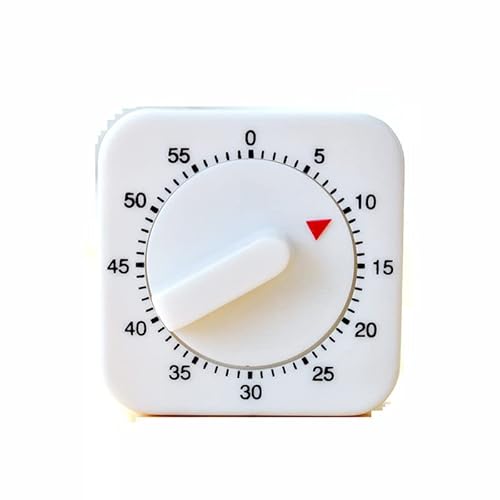 Ziyan Mechanischer 60 Minuten Mechanisch Küchenuhr Eieruhr Küchentimer Kurzzeitmesser Küchenwecker Alarm Haushalt Küche Kochen Backen Sport Büro Timer Weiß von Ziyan
