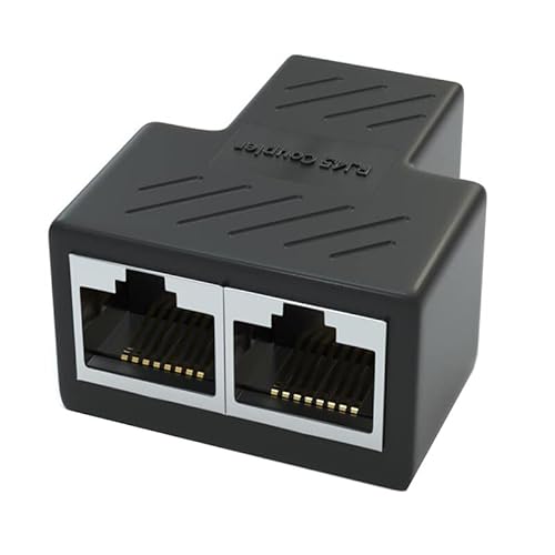 Ziyan RJ45 Splitter Coupler Adapter Netzwerk LAN ETHERNET Internet VERLÄNGERUNG Für Cat 5, Cat5e, Cat 6 von Ziyan