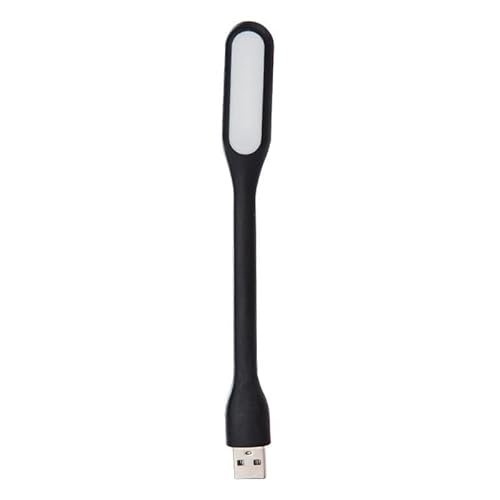 Ziyan USB Lampe LED mini Licht Laptop Computer Notebook Leselampe Silikon Schwanenhals Schwarz von Ziyan