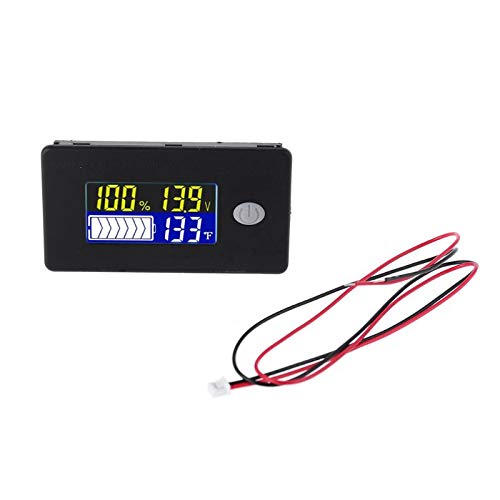 Ziyan Universal Digital Voltmeter Batterie Kapazität Anzeige Temperaturmesser LCD 12V Tester von Ziyan