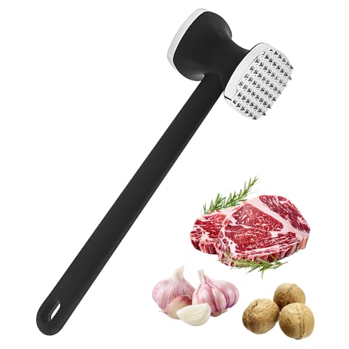 Ziyonix Fleischklopfer 24cm Doppelseitig Antihaft Schnitzelklopfer, Fleischhammer aus Edelstah mit Rutschfestem Griff, Zartmacherhammer für Schnitzel, Steak, Rindfleisch, Huhn, Schwein Ziyonix Fleischklopfer 24cm Doppelseitig Antihaft Schnitzelklopfer, Fleischhammer aus Edelstah mit Rutschfestem Griff, Zartmacherhammer für Schnitzel, Steak, Rindfleisch, Huhn, Schwein von Ziyonix