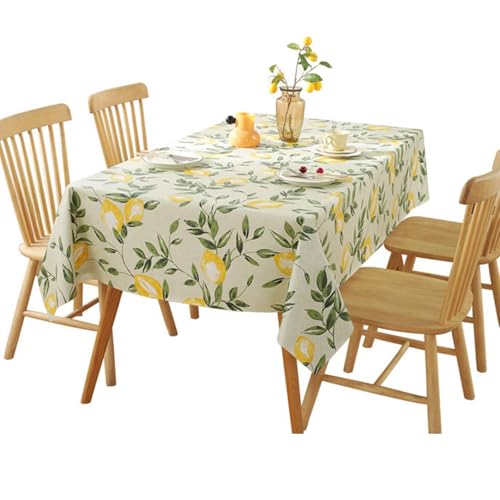 Ziyonix Tischdecke Rechteck Zitronen Tischtuch Abwischbare PVC Wasserdicht Wachstuch-Tischdecke Gartentischdecke Natur Tischdecke Esstischdecke für Innen- und Außenbereich Küche Party, 140 x 220cm Ziyonix Tischdecke Rechteck Zitronen Tischtuch Abwischbare PVC Wasserdicht Wachstuch-Tischdecke Gartentischdecke Natur Tischdecke Esstischdecke für Innen- und Außenbereich Küche Party, 140 x 220cm von Ziyonix