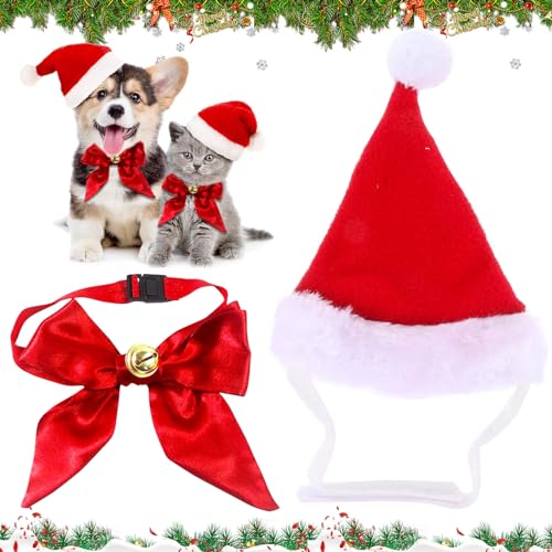 Hund Weihnachtsmütze, Weihnachtsmützen für Katzen, Haustier Weihnachten Kostüm Zubehör, Haustier Stirnband Weihnachten Hundekostüm, Weihnachtskostüm für Hunde und Katzen, Haustier Hut für Katzen Hunde Hund Weihnachtsmütze, Weihnachtsmützen für Katzen, Haustier Weihnachten Kostüm Zubehör, Haustier Stirnband Weihnachten Hundekostüm, Weihnachtskostüm für Hunde und Katzen, Haustier Hut für Katzen Hunde von Zkaoai
