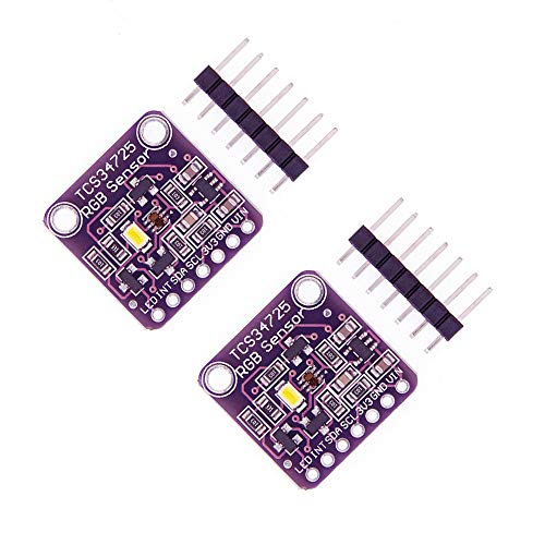 ZkeeShop 2 Stücke TCS34725 RGB Licht Farbsensor Erkennungsmodul Compatible für Arduino von ZkeeShop