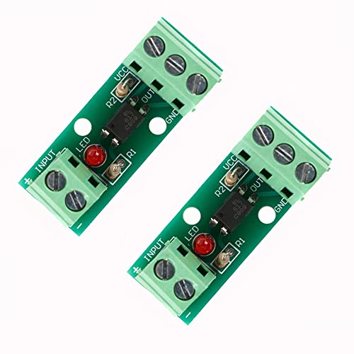 ZkeeShop 2Pcs Optocoupler Isolator Module PC817 1-Channel Optocoupler Photoelectric Optoisolator PNP NPN Signal Converter Module (12V) von ZkeeShop