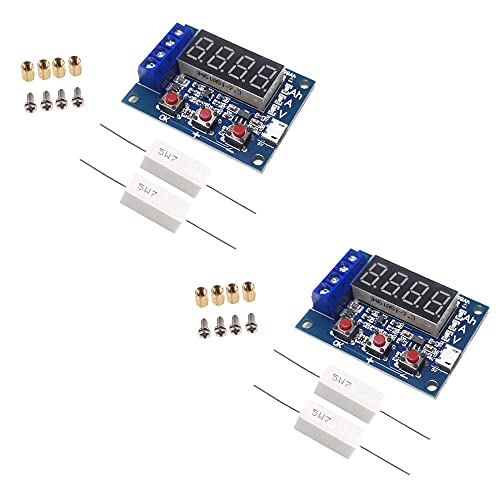 ZkeeShop 2Pcs ZB2L3 Battery Capacity Meter Discharge Tester Analyzer 1.2V-12V Battery Tester von ZkeeShop