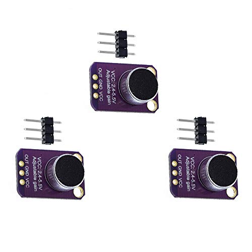 ZkeeShop 3Pcs Electret Microphone Amplifier MAX4466 Module Adjustable Gain Board GY-MAX4466 ZkeeShop 3Pcs Electret Microphone Amplifier MAX4466 Module Adjustable Gain Board GY-MAX4466 von ZkeeShop