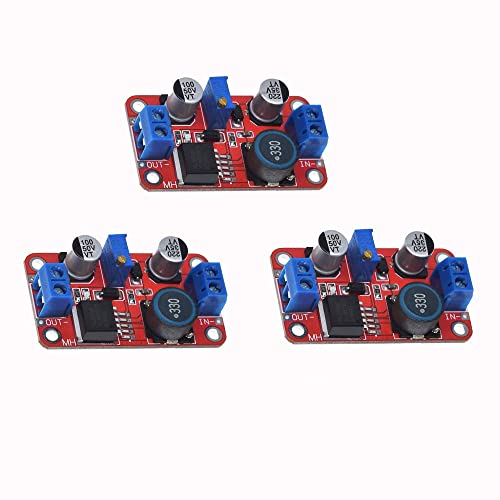 ZkeeShop 3pcs XL6019 High Power Current DC to DC Step-up 5V 6V 12V 24V 3-35V to 5-40V Converter Adjustable Voltage Regulator Power Modules Boost Module Booster 5A von ZkeeShop