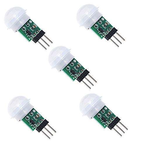 ZkeeShop 5Pcs AM312 IR Sensor Mini Pyroelectric PIR Human Sensor Module PIR Infrared IR Sensor Body Manual Motion Infrared IR Detector ZkeeShop 5Pcs AM312 IR Sensor Mini Pyroelectric PIR Human Sensor Module PIR Infrared IR Sensor Body Manual Motion Infrared IR Detector von ZkeeShop