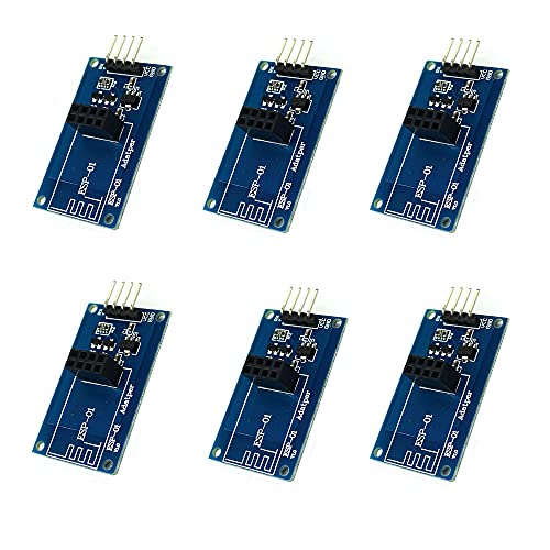 ZkeeShop 6Pcs Serial Wireless WiFi ESP8266 ESP01 3.3V 5V ESP-01 Serial Adapter Module for Arduino von ZkeeShop