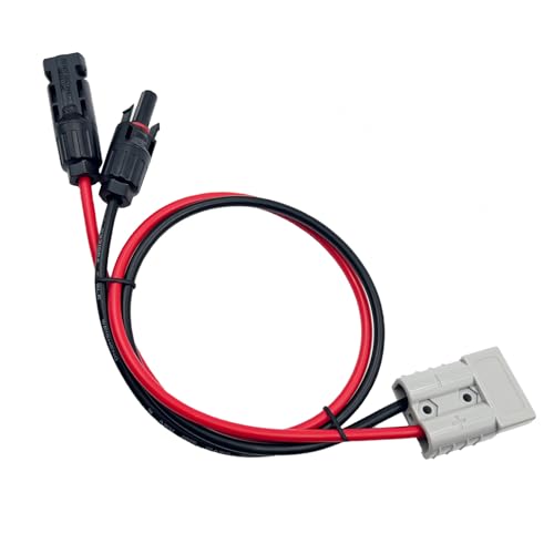 ZkeeShop Solar 50A auf Solar Stecker Verlängerungskabel 10AWG Solarkabel Kompatibel für Anderson to SolarStecker für Solar Generator Solar Charge (0.6M) von ZkeeShop