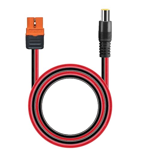 ZkeeShop XT60i auf DC7909 Stecker DC8MM auf XT60i Solar Verlängerungskabel 14AWG Solar Kabel Kompatibel für Jackery Bluetti Tragbare Powerstation 1.5M (DC7909 Stecker) von ZkeeShop