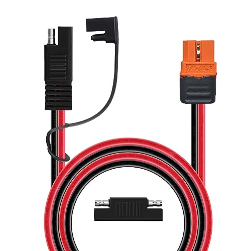 ZkeeShop XT60i auf SAE Adapter 10AWG Solarladekabel XT60i-F Verlängerungskabel mit SAE Reverse Adapter Kompatibel für Ecoflow Solargenerator Tragbare Powerstation 1.5M von ZkeeShop