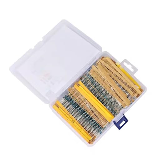 2600pcs Widerstandssortiment Set 130 Wert Widerstand Set 1/8W 0,25W Folienwiderstand mit Aufbewahrungsbox Elektronische Komponente von Zktfyshk