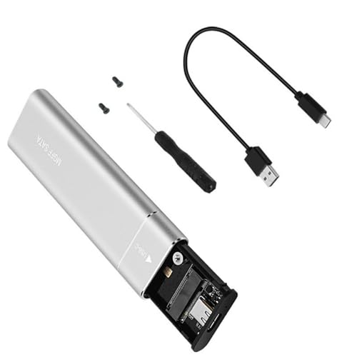Aluminium-Gehäuseadapter für NVMe-Laufwerke, USB 3.1 Gen 2, 10 Gbit/s Übertragungsgeschwindigkeit, tragbares Gehäuse Aluminium-Gehäuseadapter für NVMe-Laufwerke, USB 3.1 Gen 2, 10 Gbit/s Übertragungsgeschwindigkeit, tragbares Gehäuse von Zktfyshk