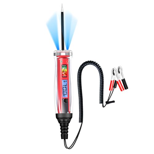Kfz-Spannungsprüfer mit verlängertem Federdraht, 1–75 V, LCD-Digitalanzeige, Auto-Spannungsprüfer, Diagnose-Sonden Kfz-Spannungsprüfer mit verlängertem Federdraht, 1–75 V, LCD-Digitalanzeige, Auto-Spannungsprüfer, Diagnose-Sonden von Zktfyshk