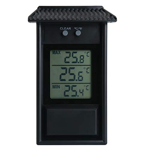 LCD Digital Indoor/Outdoor Wasserdicht Garten Gewächshaus Wand Temperatur Messung Min Wert Anzeige von Zktfyshk