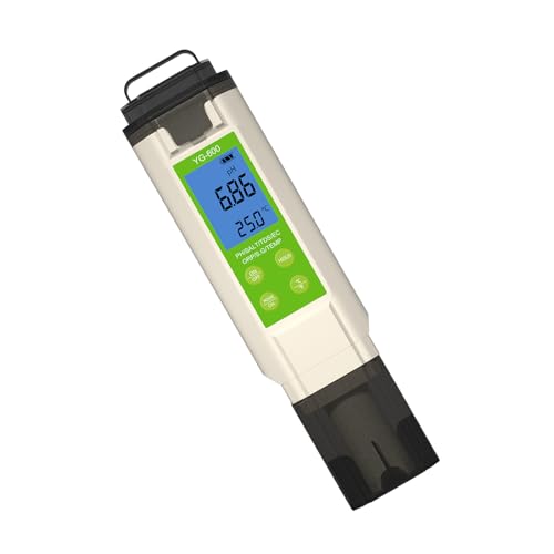 Wassertester mit hoher Genauigkeit, LCD-Display, IP67, wasserdichtes Design, Upgrades für Aquarien, Pools und Labor von Zktfyshk