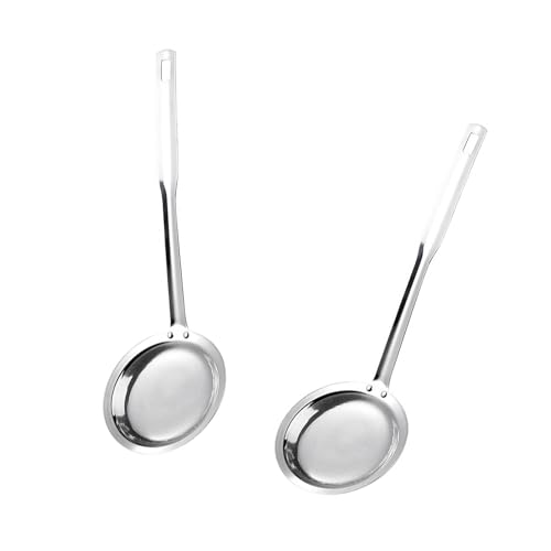 Zktfyshk 304 Edelstahl Feinmaschiges Sieb Mehlsieb Löffel Sieb mit ergonomischem Griff für pochierte Eier und Nudeln von Zktfyshk