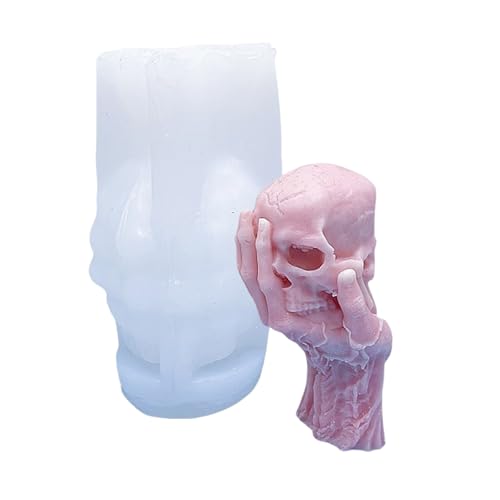 Zktfyshk Halloween-Totenkopf-Formen, Epoxidharz, Silikonformen für Seife, Halloween-Dekoration, Schokoladenherstellung Zktfyshk Halloween-Totenkopf-Formen, Epoxidharz, Silikonformen für Seife, Halloween-Dekoration, Schokoladenherstellung von Zktfyshk