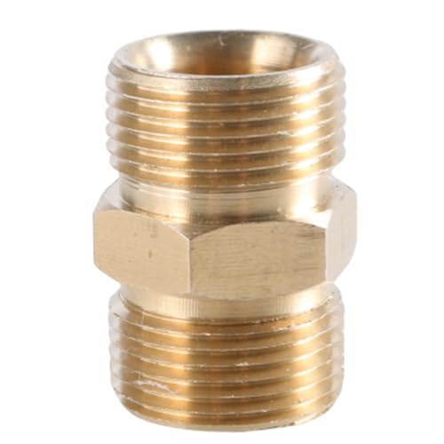 Zktfyshk Hochdruckreiniger-Schlauch-Verlängerungsadapter, M22–15 mm, M22–14 mm männlicher Adapter, M22–14 auf 15 mm Stecker von Zktfyshk