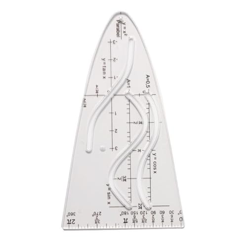 Zktfyshk Parabolschablone Mathematik Kurven Vorlage Parabel Lineal Parabel Schablone Parabolschablone für Studenten, Büro, Malerei Zktfyshk Parabolschablone Mathematik Kurven Vorlage Parabel Lineal Parabel Schablone Parabolschablone für Studenten, Büro, Malerei von Zktfyshk