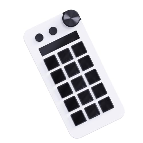 Zktfyshk StreamDeck Visual 15Keys Miniatur Tastaturen LCD-Taste Living Controller Button für PC Desktop Controller Zoll von Zktfyshk