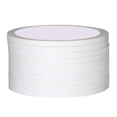10 Rolls Heavy Duty White Doppy Sided Tape Starkes Klebeband Für Craft Scrapbooking 10meter Office Supply Adhäsive 10 Rolls Heavy Duty White Doppy Sided Tape Starkes Klebeband Für Craft Scrapbooking 10meter Office Supply Adhäsive von Zkydhbd
