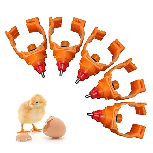 Zkydhbd 10 Stcs Geflügelwassertrinker Brustwarzen Clip Design Für Durchmesser 1 Wasserrohre Küken Wasserer Brustwarzen Geflügeltrinker von Zkydhbd