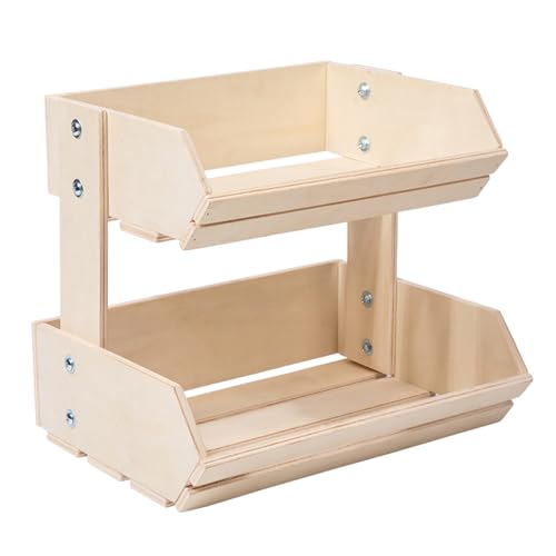 2 Schicht Holz Obstschalenhalter Und Brotkorb Display Regale Ideal Für Die Aufbewahrung Von Obst Snacks In Der Küche 2 Schicht Holz Obstschalenhalter Und Brotkorb Display Regale Ideal Für Die Aufbewahrung Von Obst Snacks In Der Küche von Zkydhbd