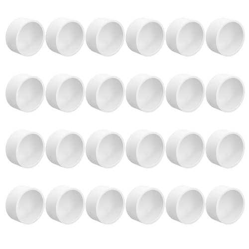 24 Pcs Praktische PVC Endkappen Tragbares Zubehör Für 3/4 Zoll 1/4 2 Rohre Sch40 Rohrabdeckungen Einrichtungsstoffe Sanitär Rohr Rohr Endkappen von Zkydhbd