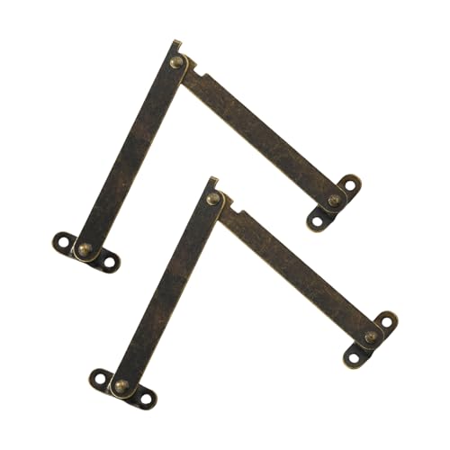 2pcs Rotierende Eisenscharniere Display Klammer Auftrieb Aufenthalt Scharnier Klappdeckel Für Holzkasten Schmuckkoffer Möbel Juwelierschachtel Hardware von Zkydhbd