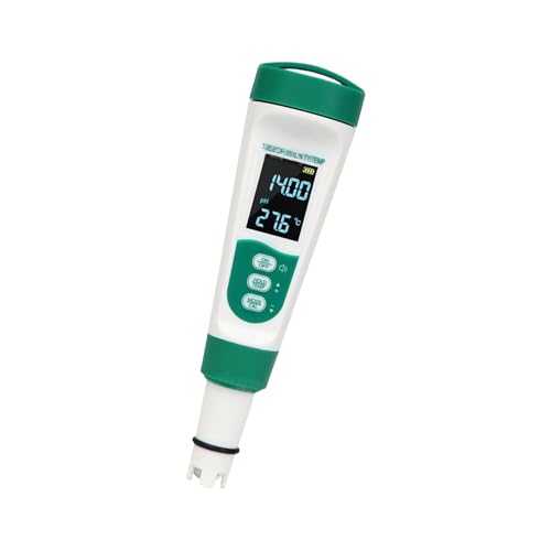 5-in-1 Digitaler Wassertester, einfach zu transportieren, Wasserzähler für Salzgehaltstemperatur, für Pools und Dusche, digitales Messgerät von Zkydhbd