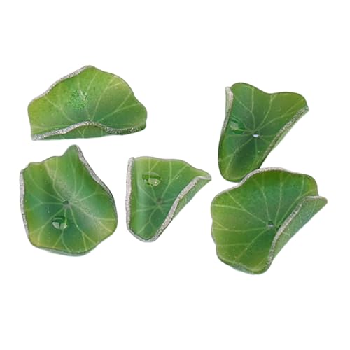 5pcs Lotuses Blumen/Blatt Verzierung Leichtes Harzschmuck Erkenntnis Schmuckversorgungen Für Handwerks Und Kunstprojekte Kunstbedarf von Zkydhbd
