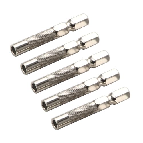 5pieces 1/4inch Bis 4 Mm Magnetisch Hexagonales Bitadapter Sockel Shank Für Präzisen Schraubendreher Und Bohrwerkzeugverlängerung Bitadapter von Zkydhbd